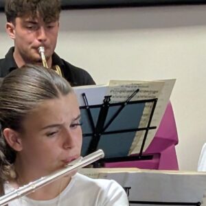 Young musicians rehearsing together on a holiday music course in Harpenden